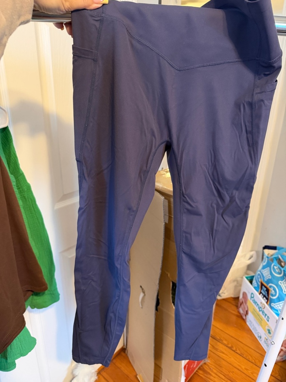 HALARA Navy Blue High-Waist Leggings